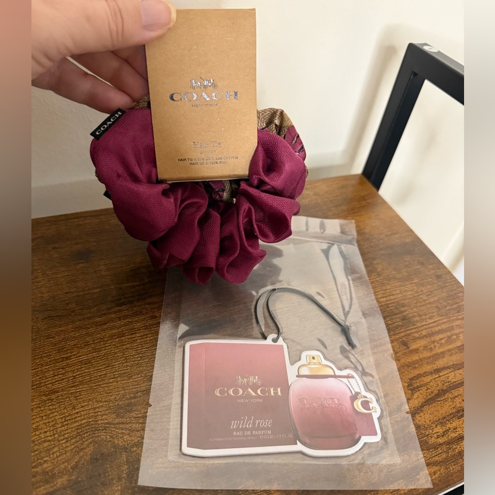 Coach Srunchie Hair Ties & Air Freshie